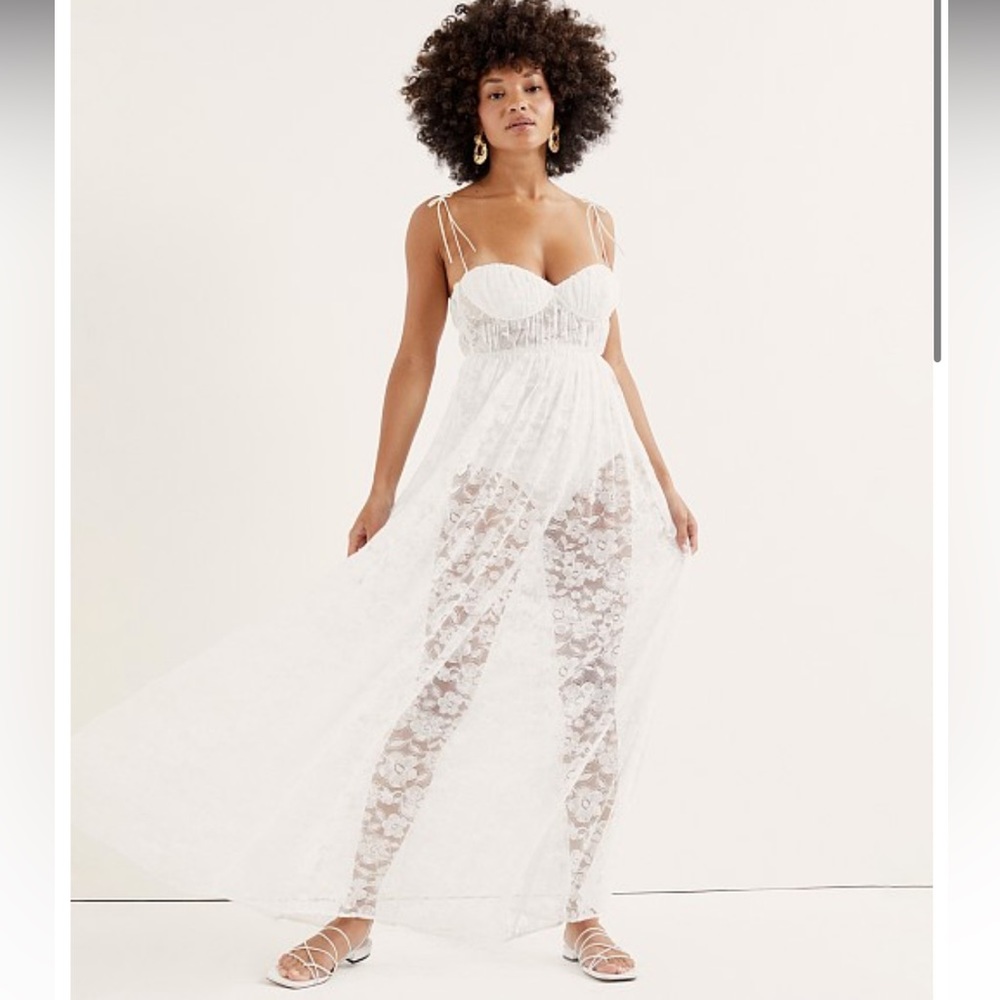 For Love and Lemons sheer maxi dress BRAND NEW